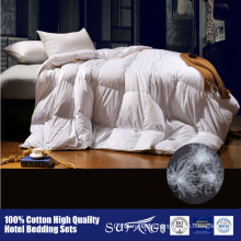 100% cotton down-proof fabric home use and hotel duck down duvet goose down duvet goose down comforter